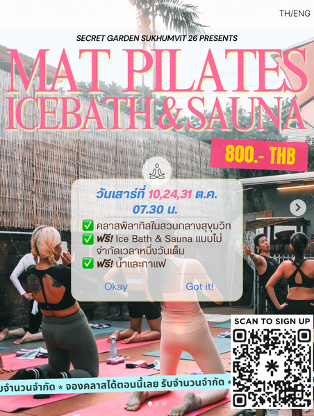 Pilates, Ice Bath & Sauna